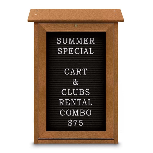 Outdoor Enclosed Combo Board, 48"x36", Black Frame/Black & Cloud